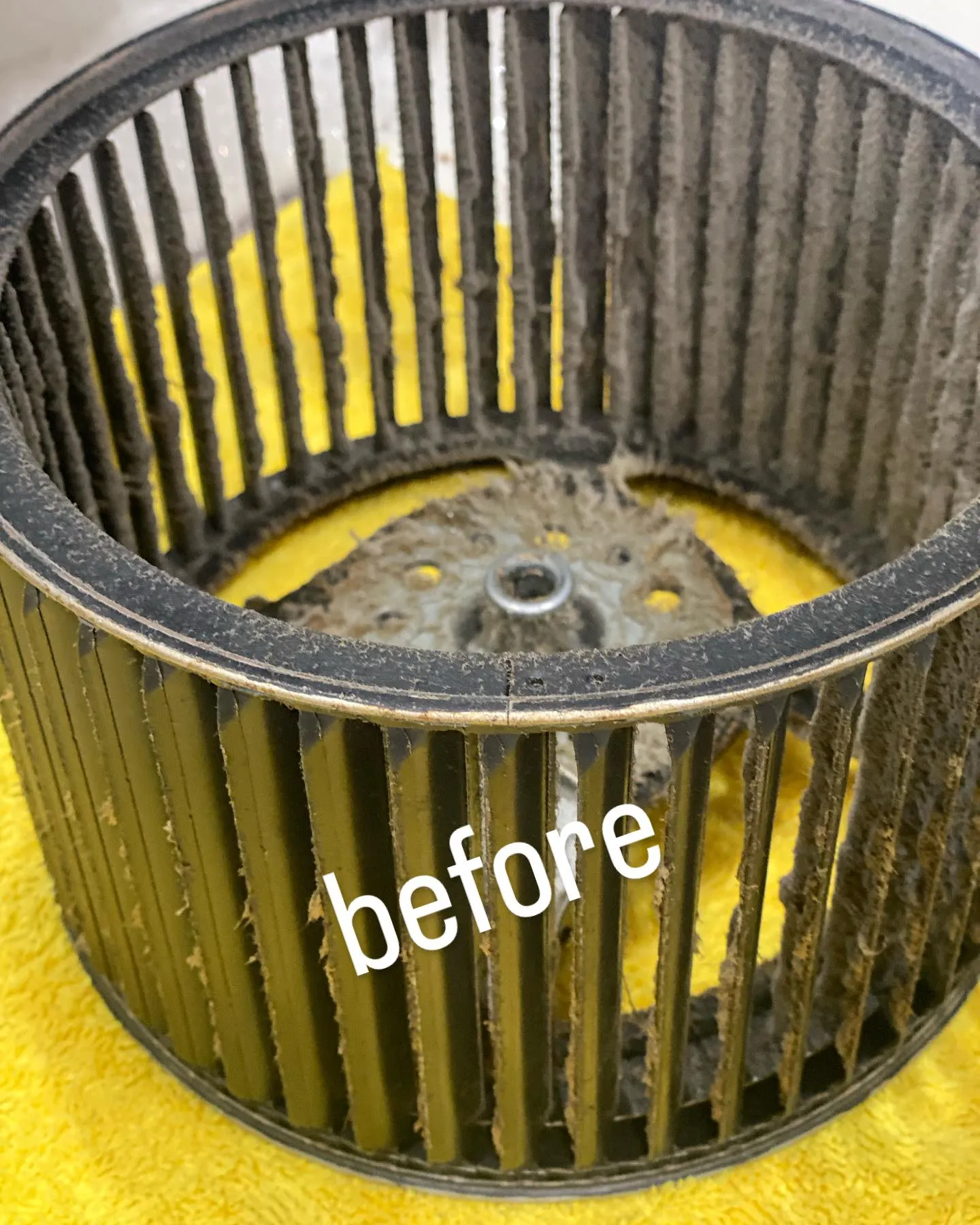 換気扇のホコリと油汚れです。